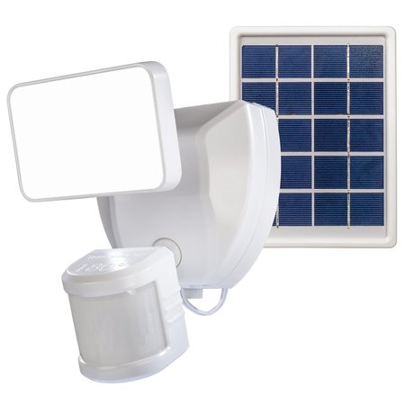 HEATH-ZENITH Motion-Sensing Solar Powered LED White Security Light HW-9305-WH